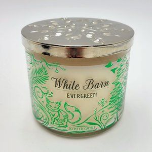 BBW White Barn Evergreen Scented 3-Wick Candle